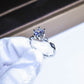 Imitation Mossan diamond ring