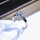 Imitation Mossan diamond ring