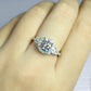 Moissanite diamond Ring Group set luxury 2 carat round ring