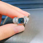 Imitation natural Colombian bred emerald sugar tower ring