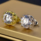 Mossan diamond crown stud earrings