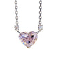 High-grade design sense of temperament with high carbon diamond pink pendant