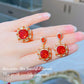 New Chinese ingenuity design simulation emerald jewelry set Fanta Papalacha