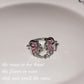 Sweet cool wind creative chain cross ring female light luxury yellow diamond color treasure ring pink diamond open ring