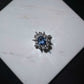 New luxury group set in imitation of natural Sri Lankan sapphire ring women