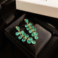 Malachite green cracked diamond earrings Ice Flower Grape earrings Fresh Slim Delicate earrings s925 Silver stud earrings