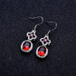 Imitation natural ruby necklace fashion luxury high-end jewelry set