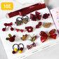 Set Gift Box Hairpin Korean Rubber Band Cute Baby Hair Tie Princess Crown Hairpin Clip 18 Piece