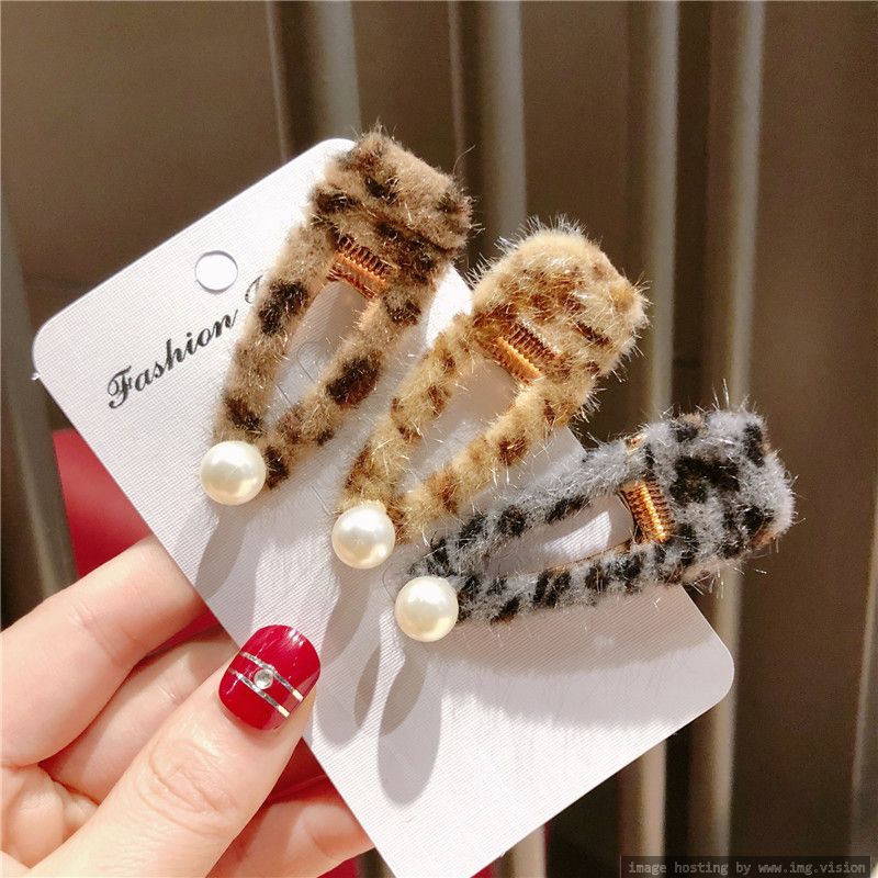 Simple hairpin pearl autumn and winter hair accessories student hair accessories