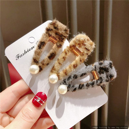 Simple hairpin pearl autumn and winter hair accessories student hair accessories